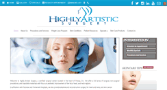 Desktop Screenshot of highlyartistic.com